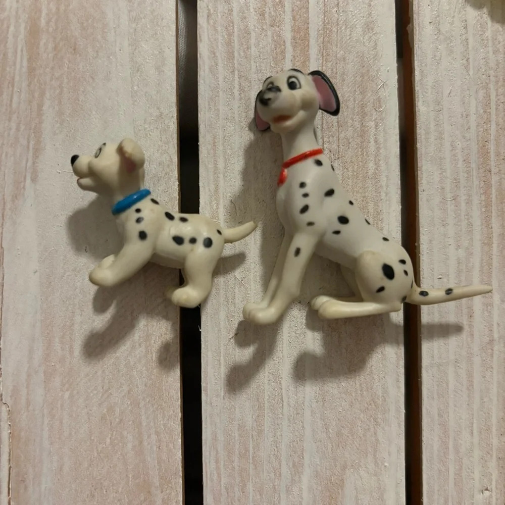 Vintage 101 Dalmatians Figures Pongo & Puppy